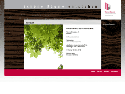 Bindels Impressum